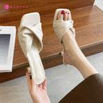 French Style Elegant Stiletto Heels – Women’s Summer & Autumn Open Slippers